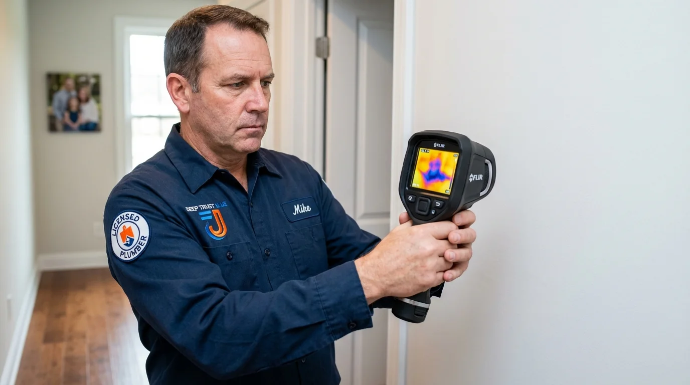 Thermal imaging leak detection by Johns Plumbing LLC in Burlingame
